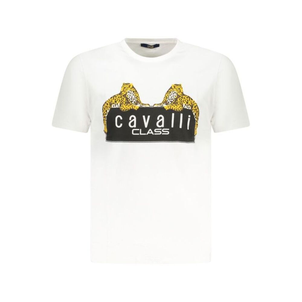 Cavalli Class White Cotton Men's Men's T-Shirt